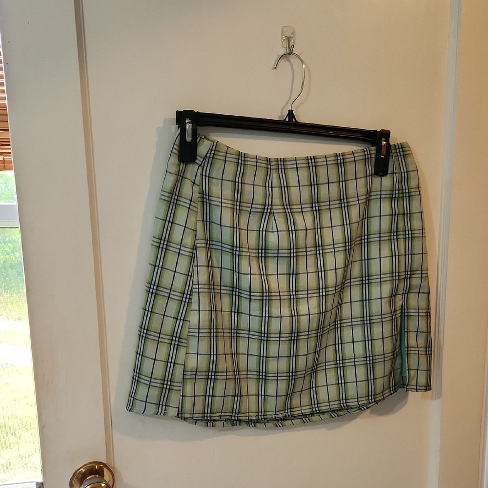 Princess Polly Green A-Line Mini Skirt